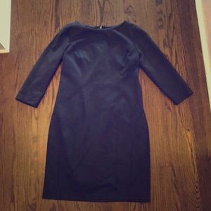 Gray charcoal fitted work business dress body con